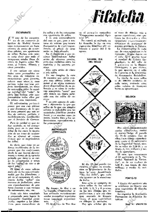 BLANCO Y NEGRO MADRID 12-12-1970 página 106