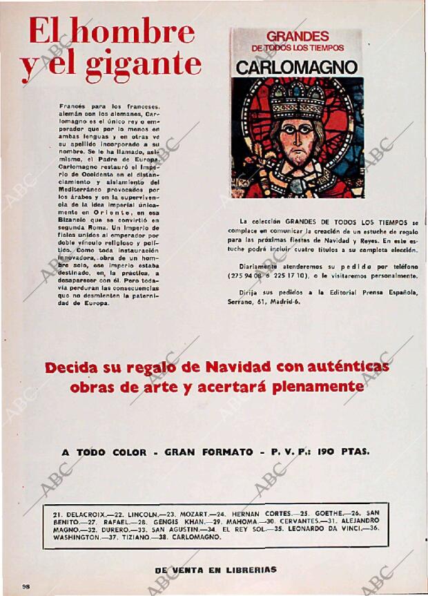 BLANCO Y NEGRO MADRID 12-12-1970 página 98