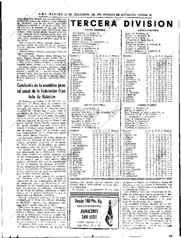 ABC SEVILLA 15-12-1970 página 70