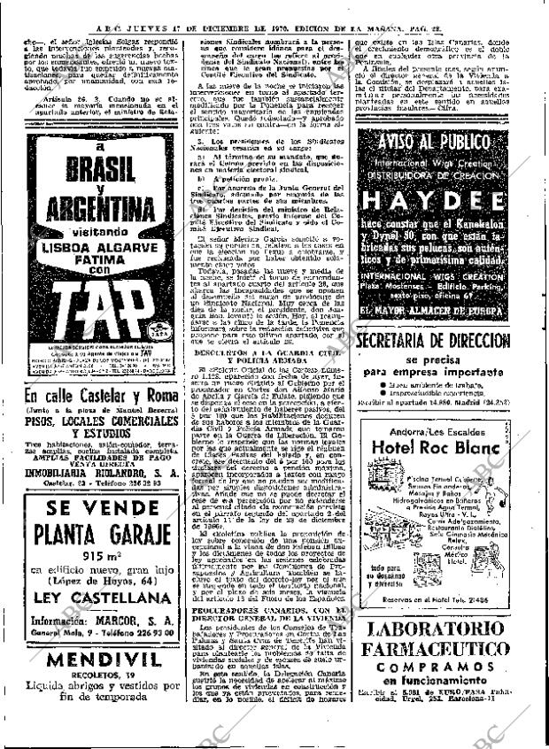 ABC MADRID 17-12-1970 página 28