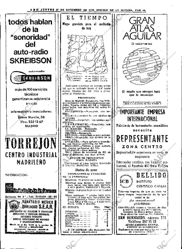 ABC MADRID 17-12-1970 página 44