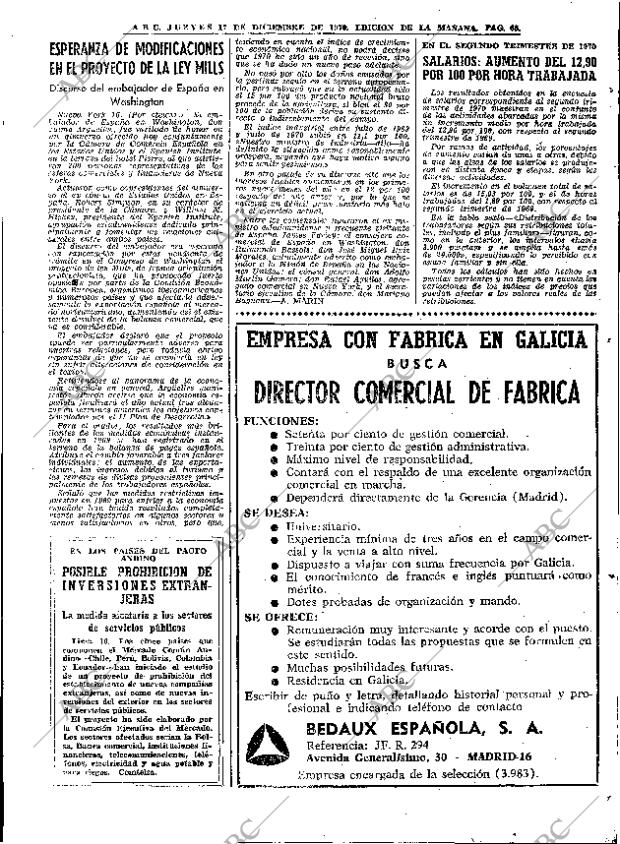 ABC MADRID 17-12-1970 página 65