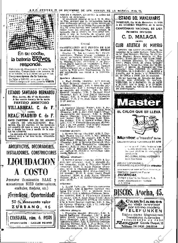 ABC MADRID 17-12-1970 página 72