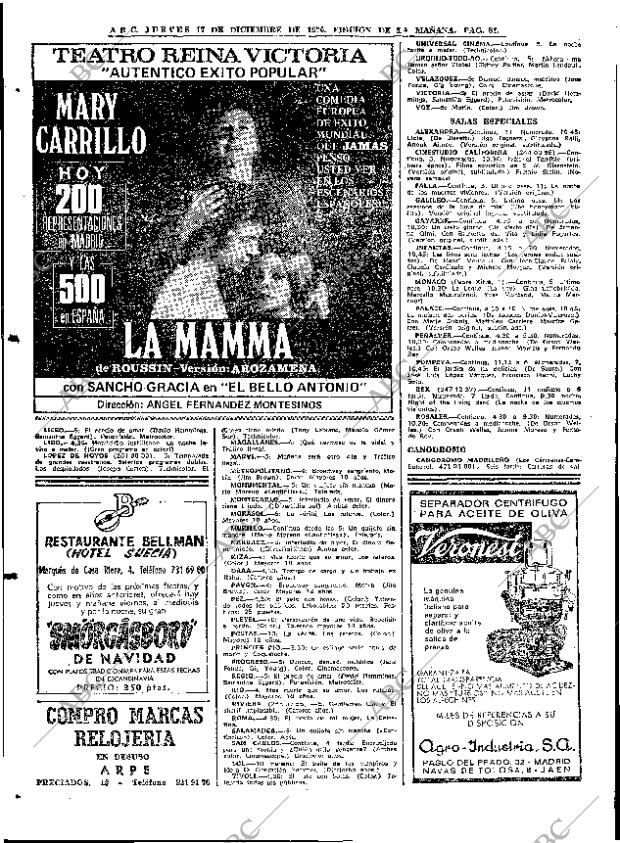 ABC MADRID 17-12-1970 página 84