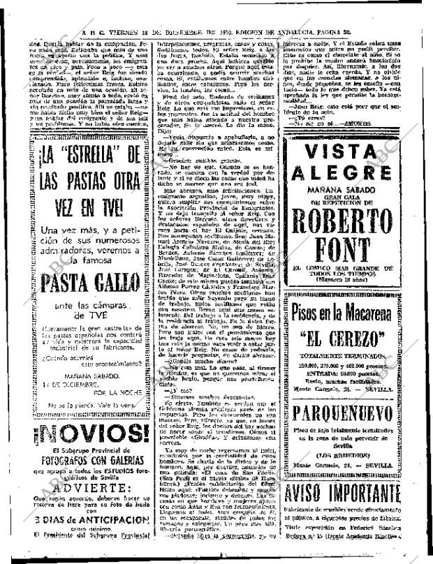 ABC SEVILLA 18-12-1970 página 30