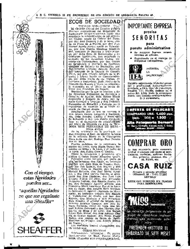 ABC SEVILLA 18-12-1970 página 40