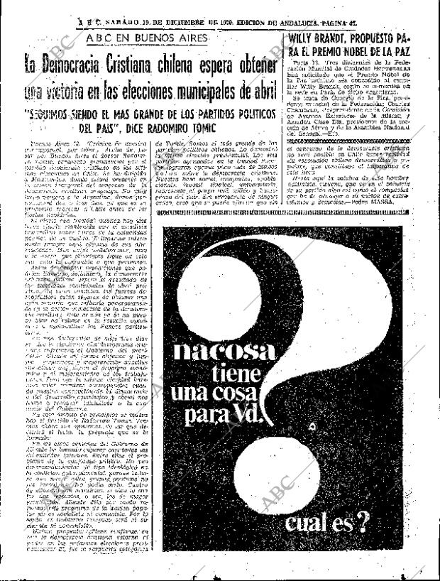 ABC SEVILLA 19-12-1970 página 45