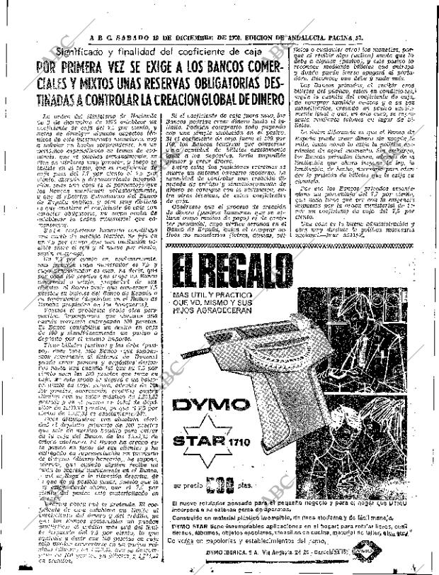 ABC SEVILLA 19-12-1970 página 57