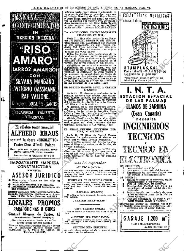 ABC MADRID 22-12-1970 página 92