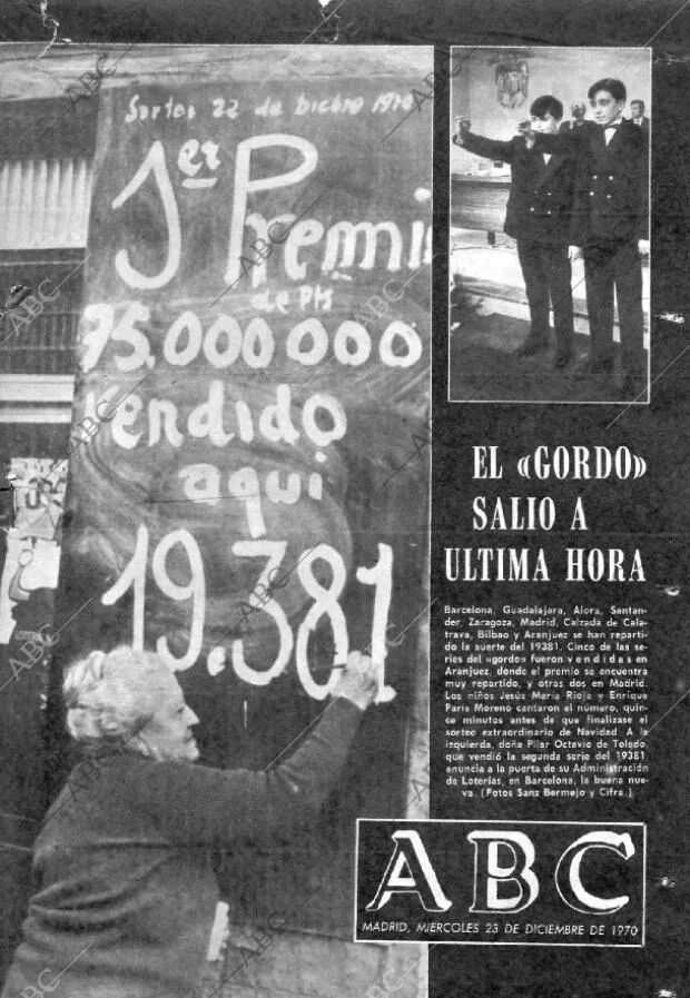 ABC MADRID 23-12-1970 página 1