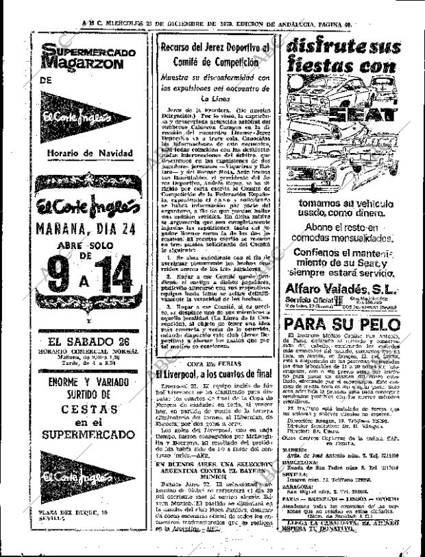 ABC SEVILLA 23-12-1970 página 60