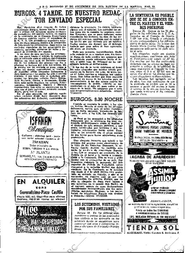 ABC MADRID 27-12-1970 página 19