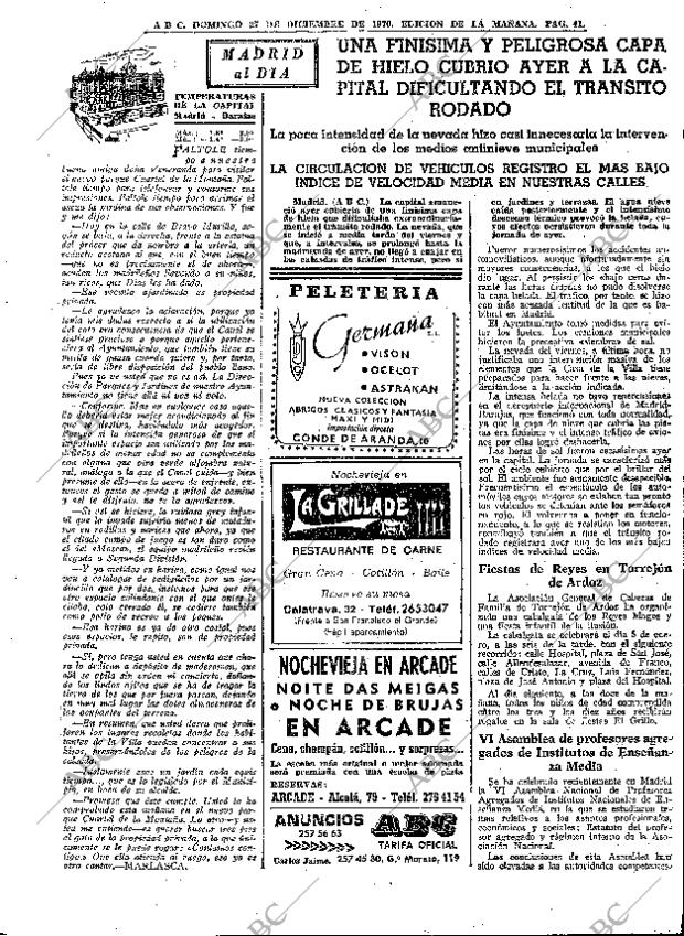 ABC MADRID 27-12-1970 página 41