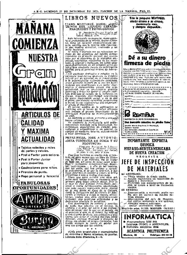 ABC MADRID 27-12-1970 página 46