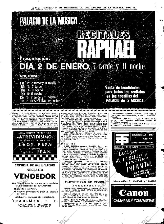 ABC MADRID 27-12-1970 página 75