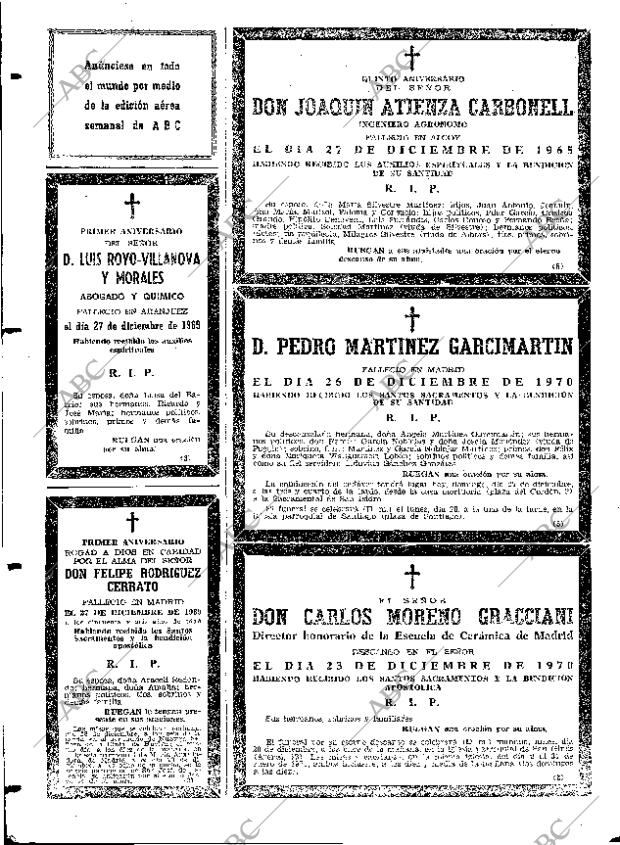 ABC MADRID 27-12-1970 página 88