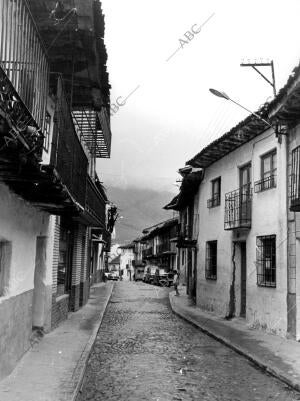 Vista de una de las Calles del pueblo de Riaza (Segovia)