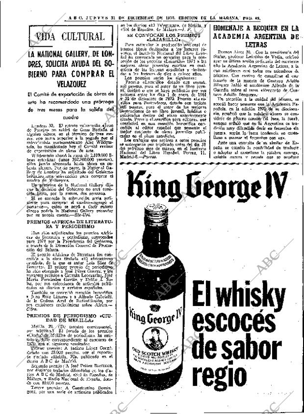 ABC MADRID 31-12-1970 página 49