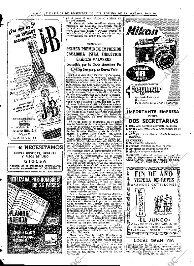 ABC MADRID 31-12-1970 página 66
