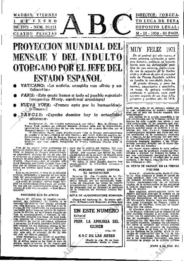 ABC MADRID 01-01-1971 página 13