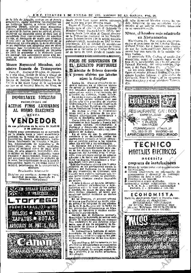 ABC MADRID 01-01-1971 página 20