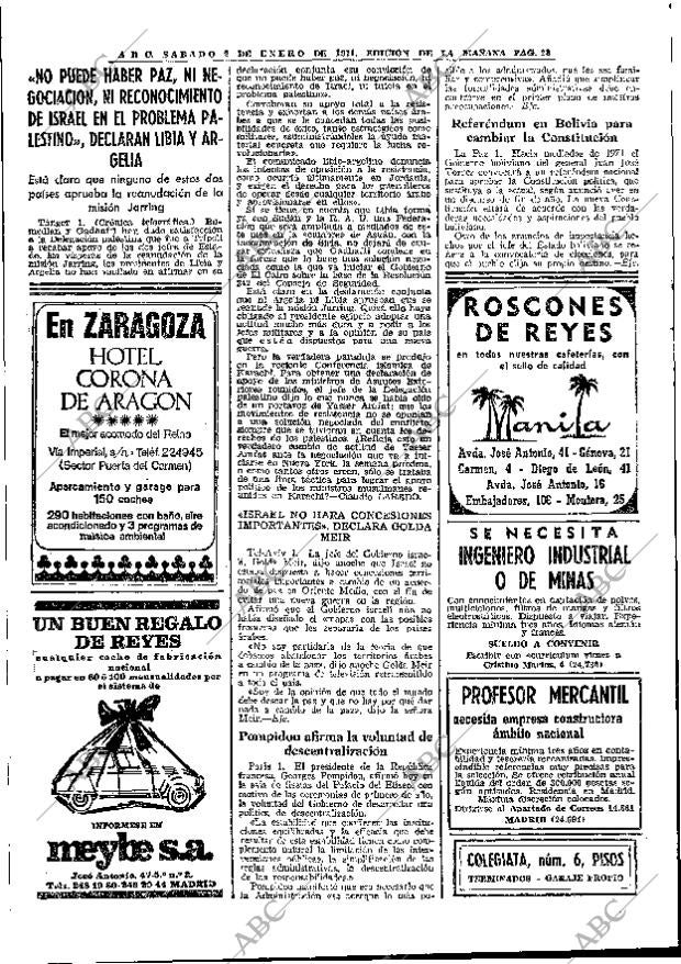 ABC MADRID 02-01-1971 página 28