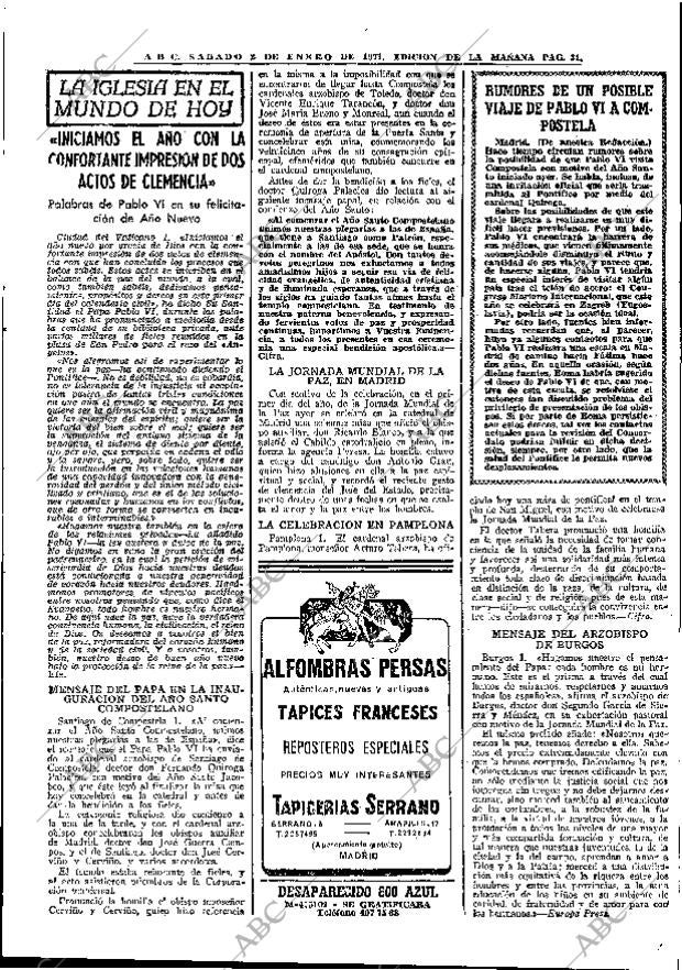 ABC MADRID 02-01-1971 página 31