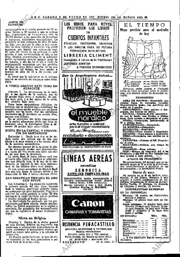 ABC MADRID 02-01-1971 página 40