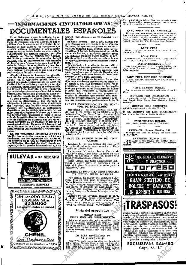 ABC MADRID 02-01-1971 página 64