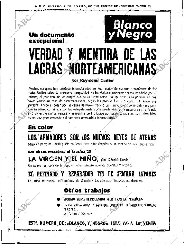 ABC SEVILLA 02-01-1971 página 23