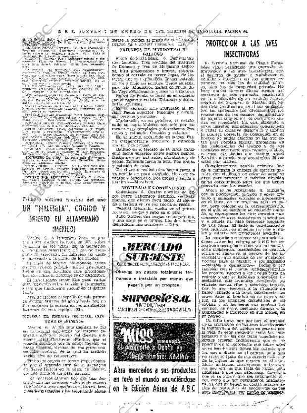ABC SEVILLA 07-01-1971 página 45