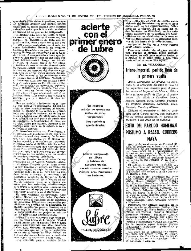 ABC SEVILLA 10-01-1971 página 46