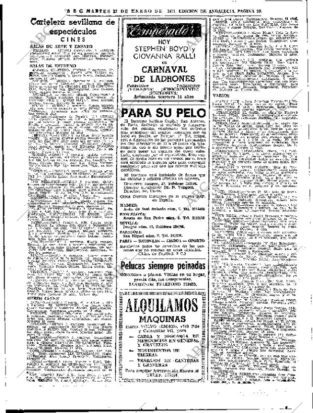 ABC SEVILLA 12-01-1971 página 59