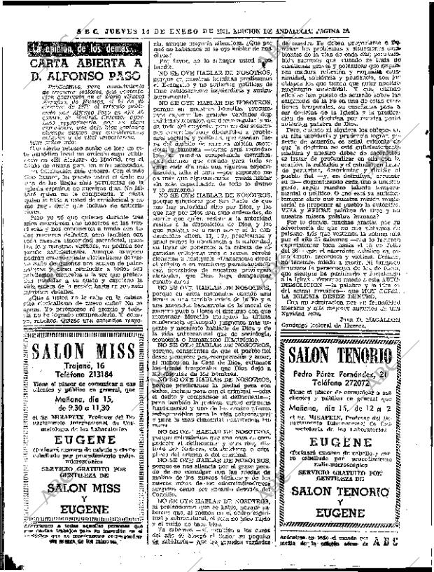 ABC SEVILLA 14-01-1971 página 26