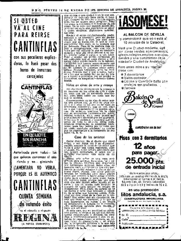 ABC SEVILLA 14-01-1971 página 36