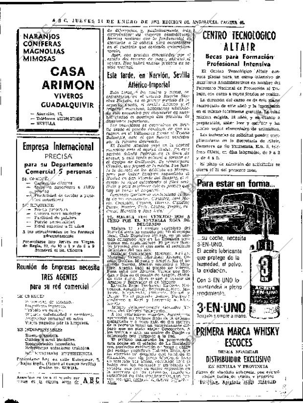 ABC SEVILLA 14-01-1971 página 46