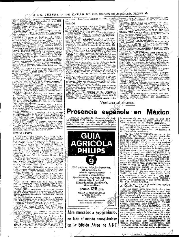 ABC SEVILLA 14-01-1971 página 52