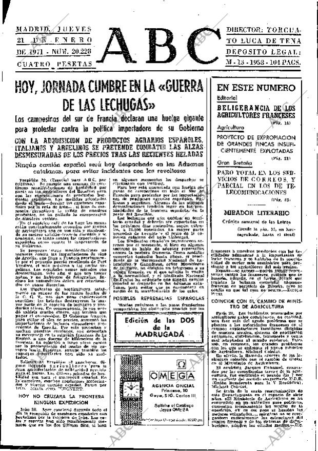 ABC MADRID 21-01-1971 página 13