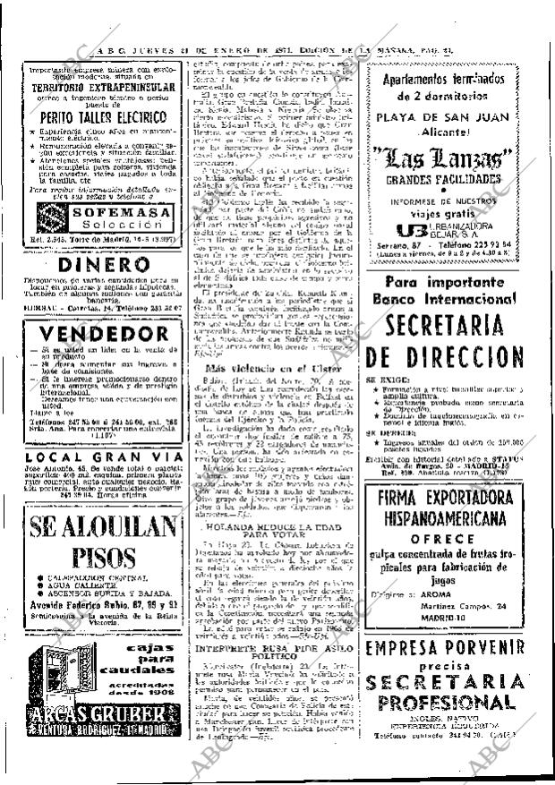 ABC MADRID 21-01-1971 página 24