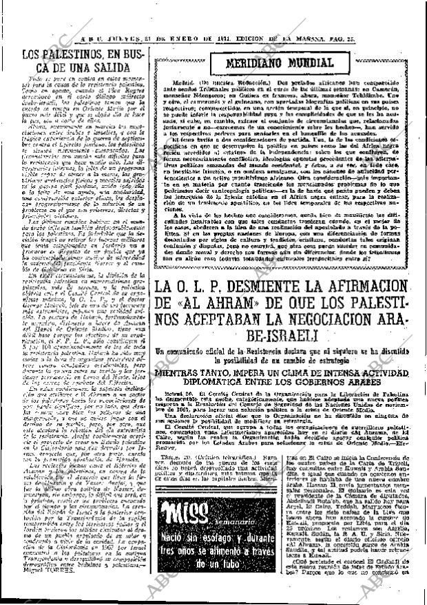 ABC MADRID 21-01-1971 página 25