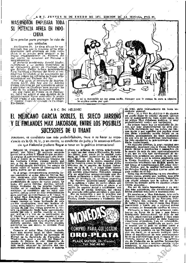 ABC MADRID 21-01-1971 página 27