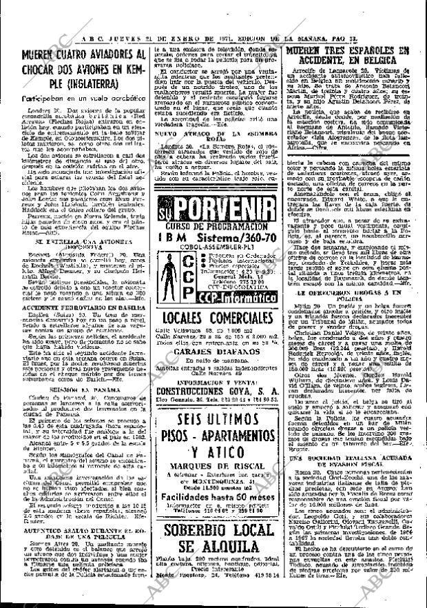 ABC MADRID 21-01-1971 página 33