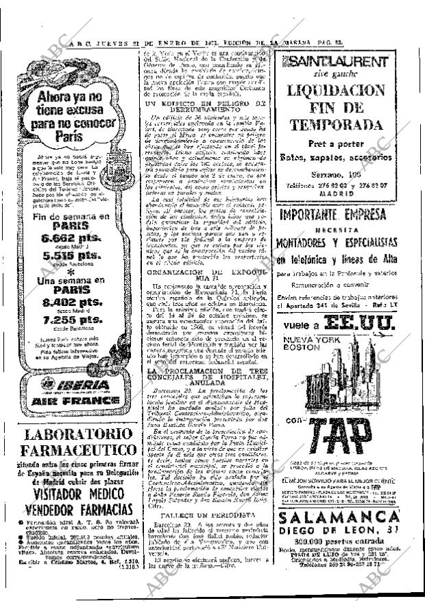 ABC MADRID 21-01-1971 página 38