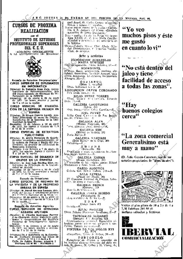 ABC MADRID 21-01-1971 página 46