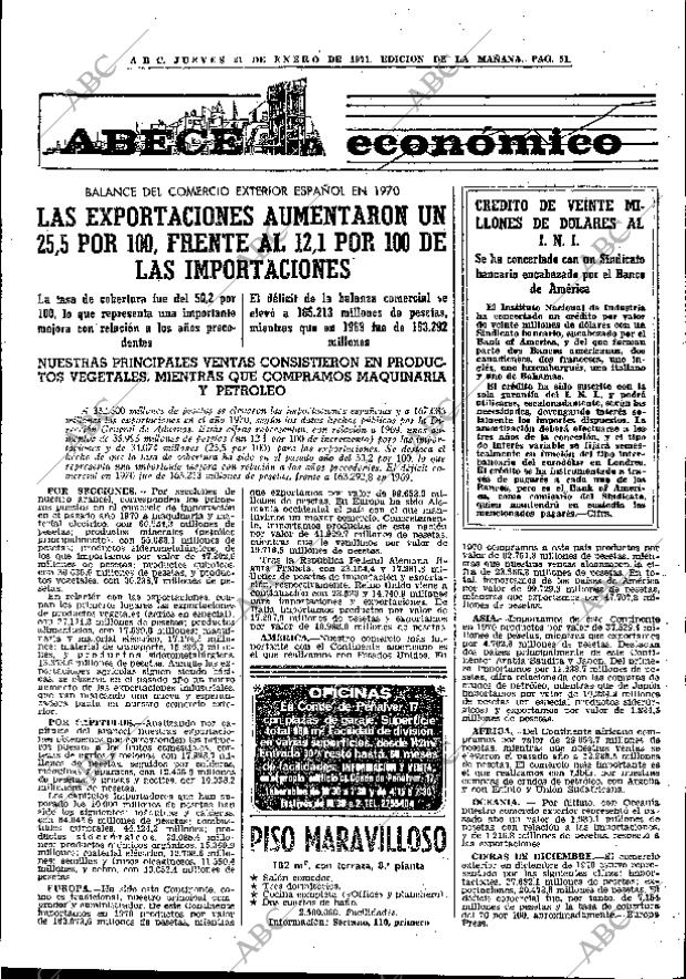 ABC MADRID 21-01-1971 página 51