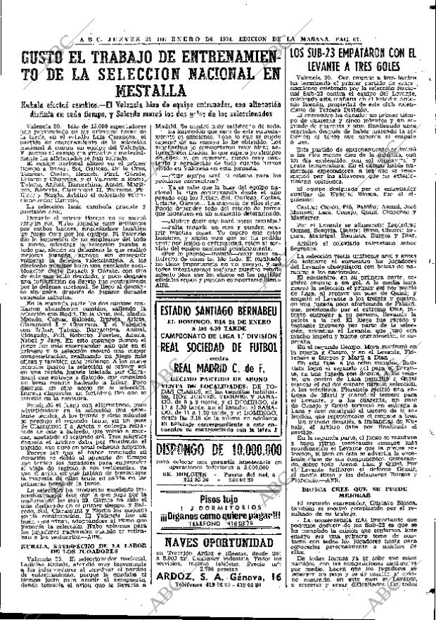 ABC MADRID 21-01-1971 página 61