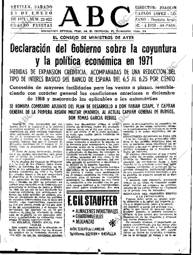 ABC SEVILLA 23-01-1971 página 15