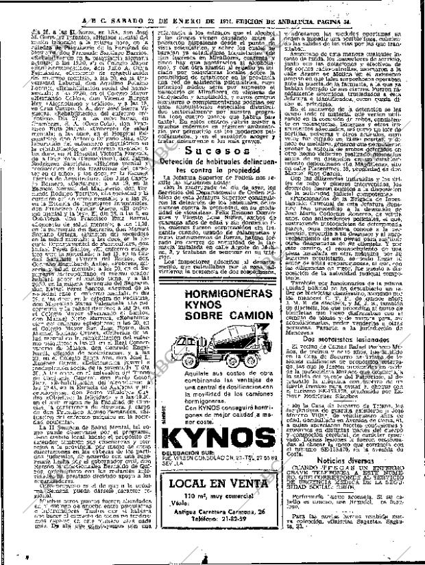 ABC SEVILLA 23-01-1971 página 34