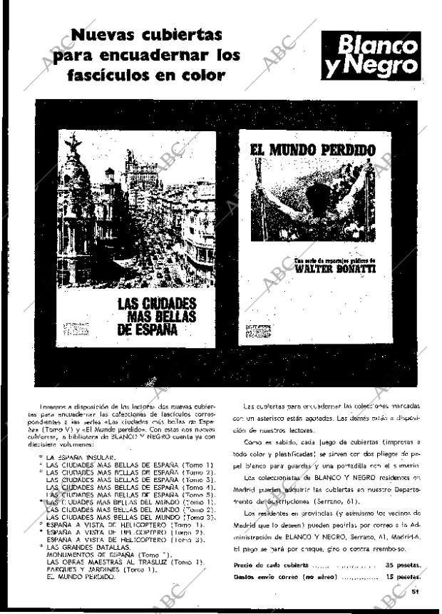 BLANCO Y NEGRO MADRID 23-01-1971 página 51