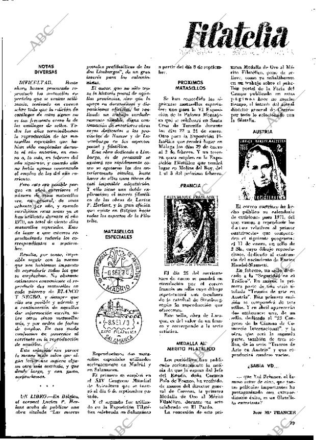 BLANCO Y NEGRO MADRID 23-01-1971 página 79